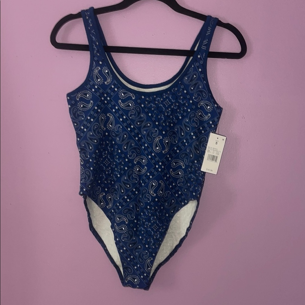 Blue Paisley One-Piece